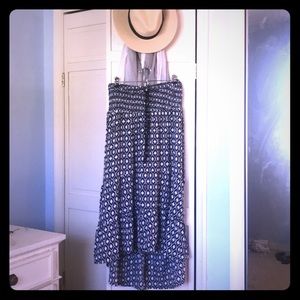 Volcom strapless hi/low midi dress.